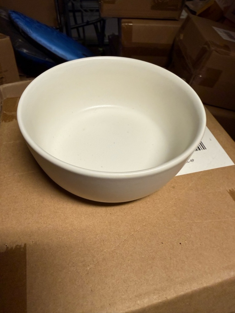 White Ceramic Bowl - Microwave & Dishwasher Safe